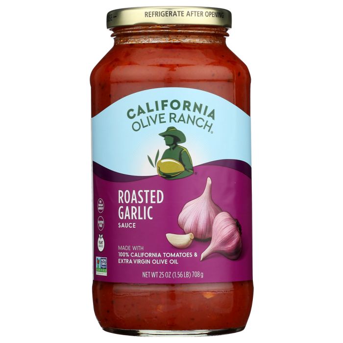 CALIFORNIA OLIVE RANCH: Sauce Pasta Rstd Garlic, 25 OZ