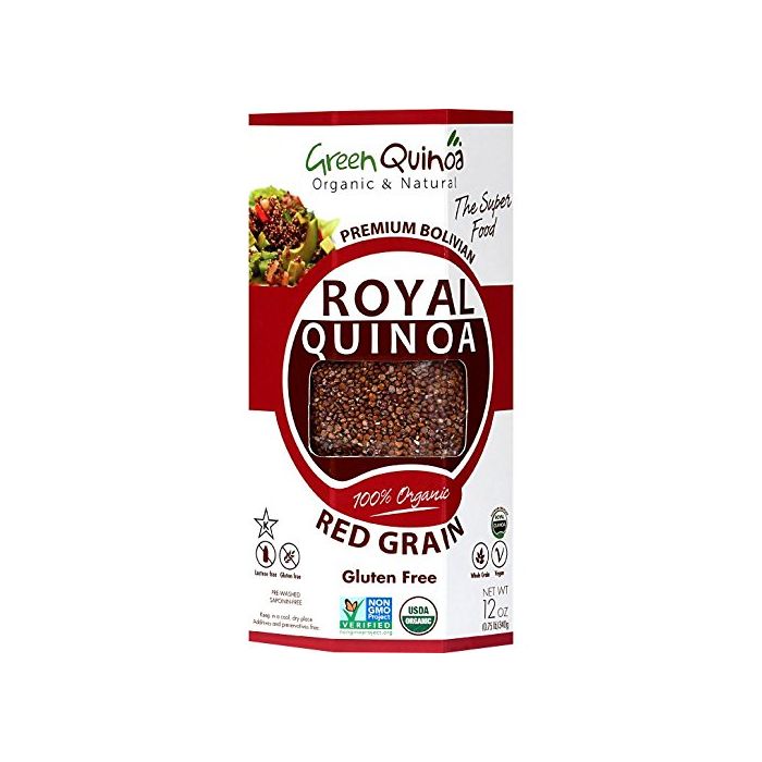 GREEN QUINOA: Quinoa Red Grain, 12 oz