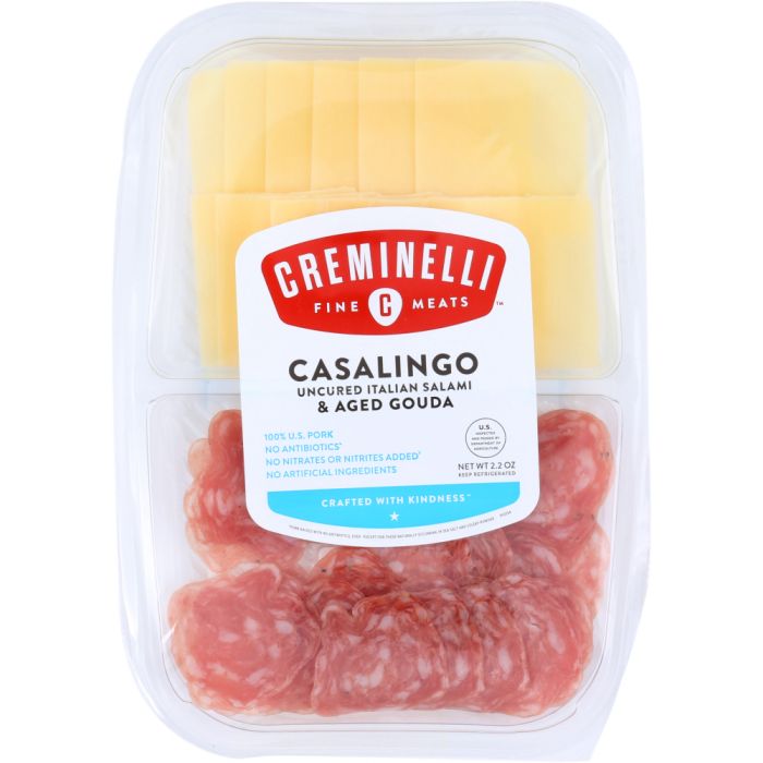 CREMINELLI FINE MEATS: Casalingo Salami with Gouda Cheese, 2.2 oz
