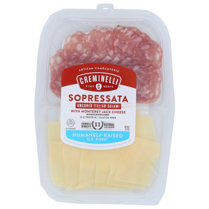 CREMINELLI FINE MEATS: Sopressata with Monterey Jack, 2.2 oz