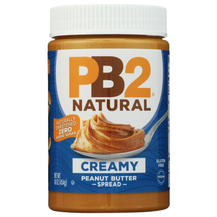 PB2: Natural Creamy Peanut Butter Spread, 16 oz