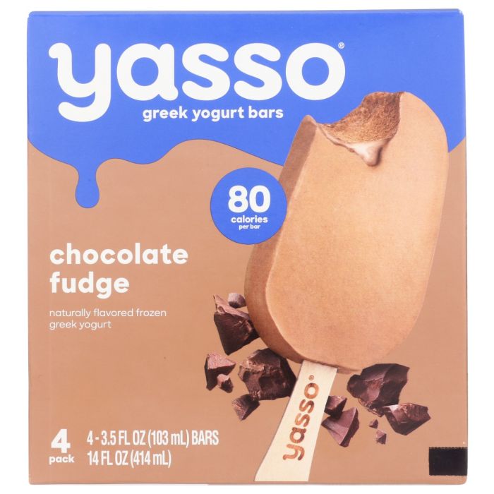 YASSO: Chocolate Fudge Greek Yogurt Bars, 14 oz