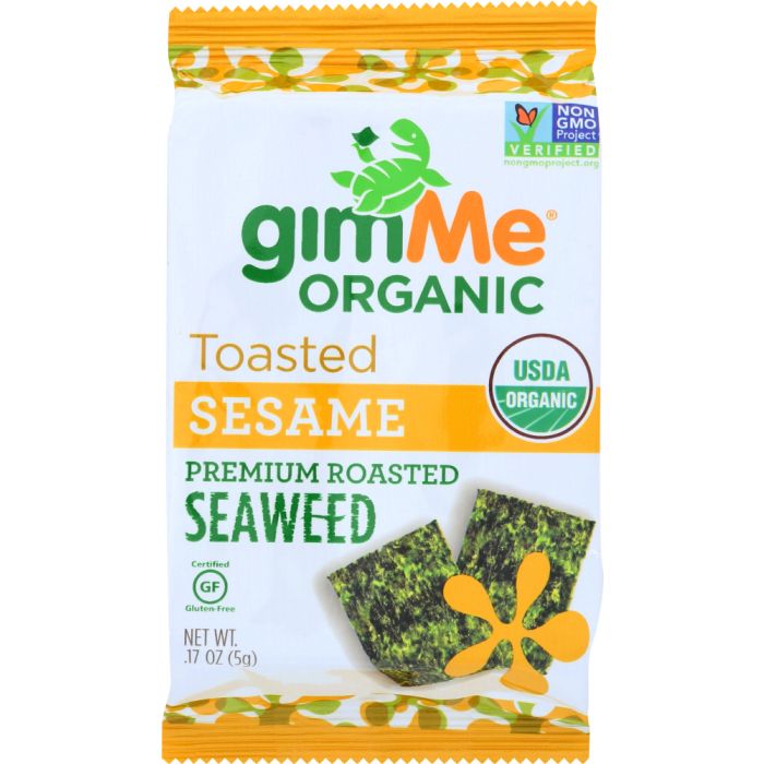 GIMME: Organic Roasted Seaweed Snacks Sesame, 0.17 oz