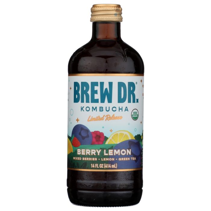 BREW DR KOMBUCHA: Sparkling Seasonal Kombucha, 14 fo