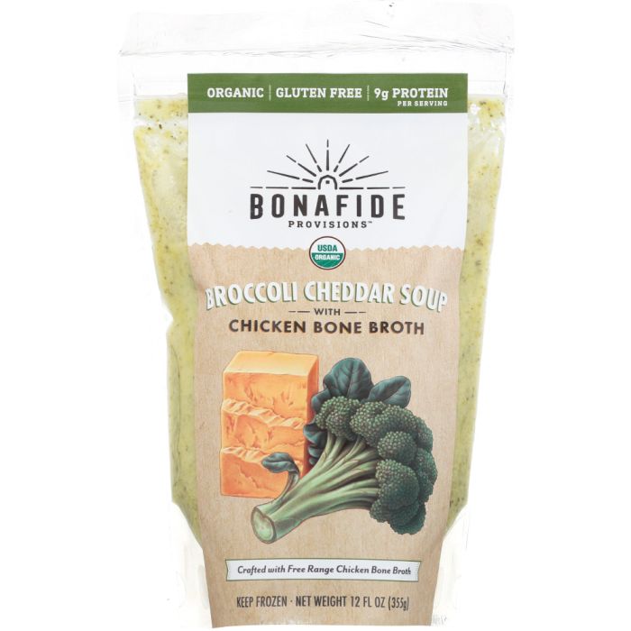 BONAFIDE: Broccoli Cheddar Soup, 12 oz