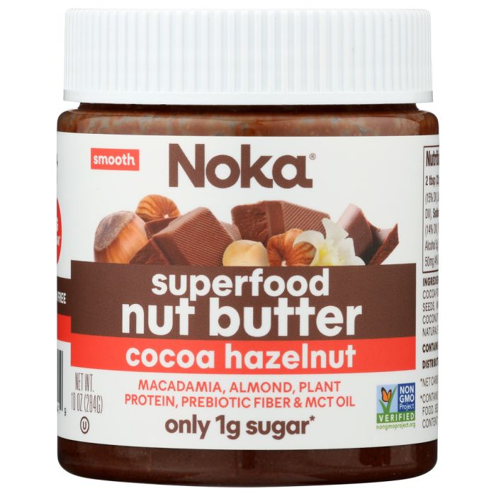 NOKA: Superfood Chocolate Hazelnut Nut Butter Jars, 10 oz