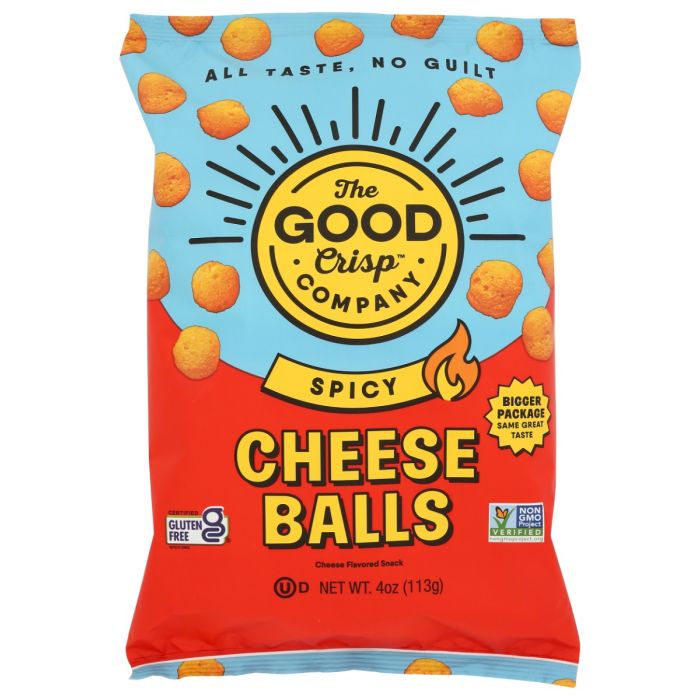 THE GOOD CRISP COMPANY: Spicy Cheese Balls, 4 oz