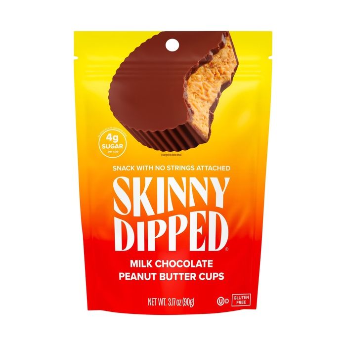 SKINNY DIPPED: Milk Chocolate Peanut Butter Cups, 3.17 oz