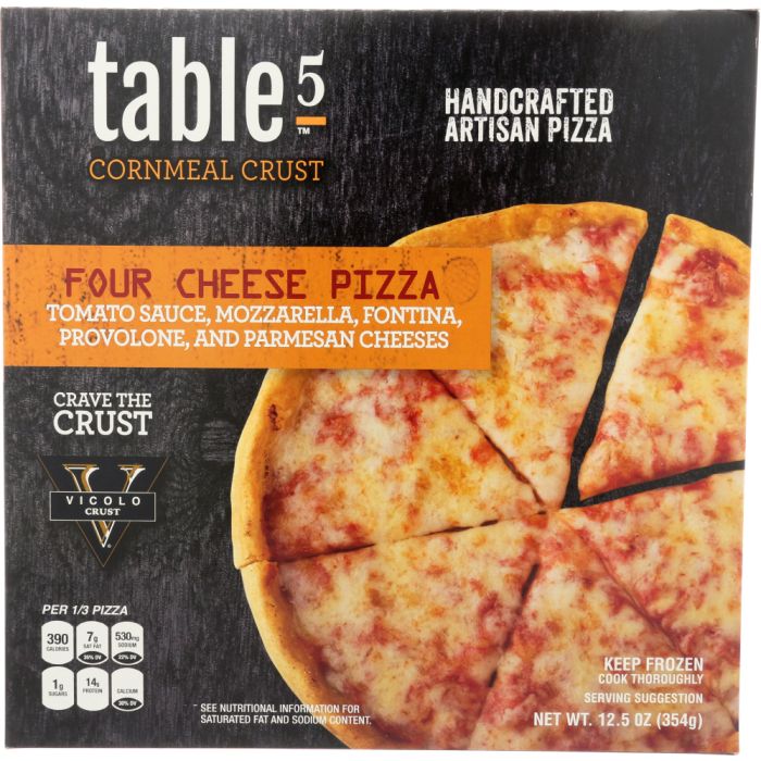 TABLE5 PIZZA: Frozen Four Cheese Artisan Pizza, 12.5 oz