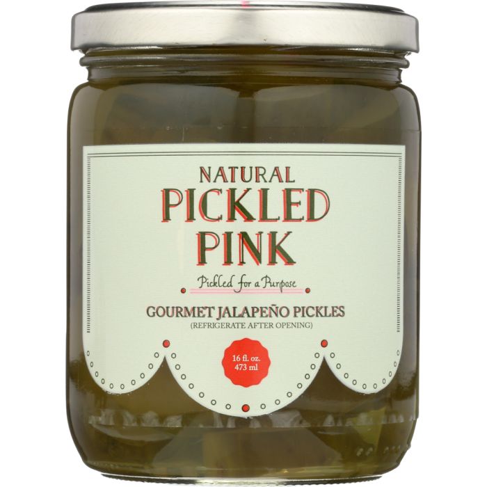 PICKLED PINK FOODS LLC: Pickles Gourmet Jalapeno, 16 oz