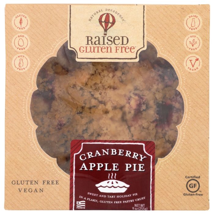 RAISED GLUTEN FREE: Cranberry Apple Pie, 9 oz
