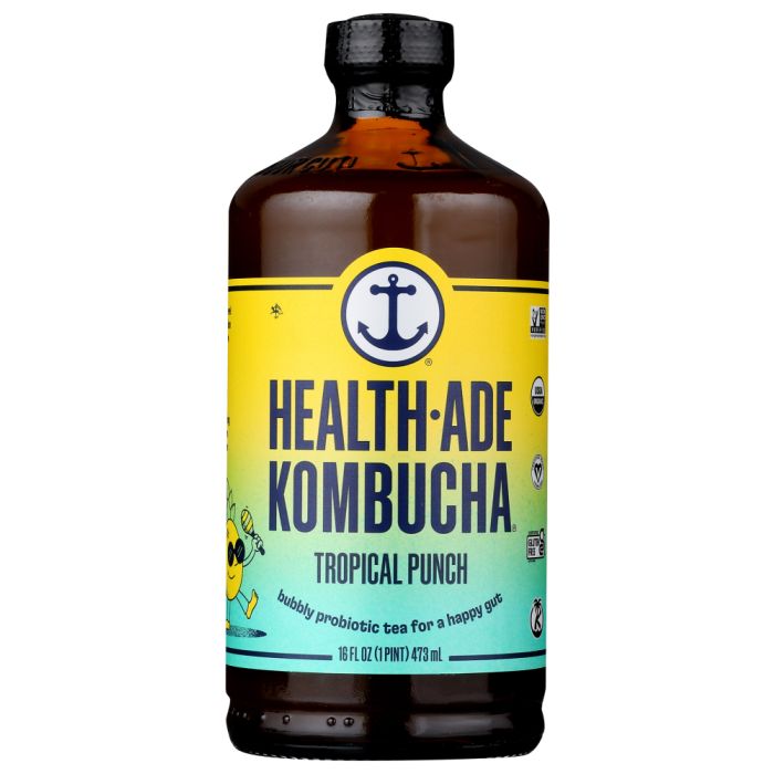 HEALTH ADE: Kombucha Tropical Punch, 16 oz