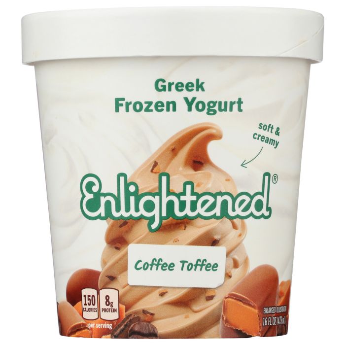 ENLIGHTENED: Light Ice Cream Coffee Toffee, 16 oz