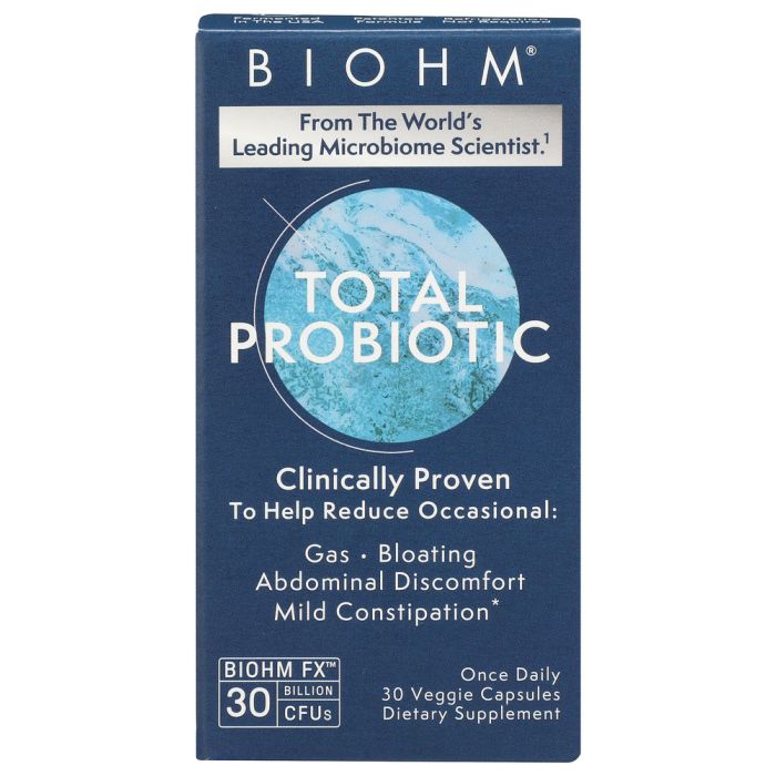 BIOHM: Total Gut Probiotic Supplement, 30 vc
