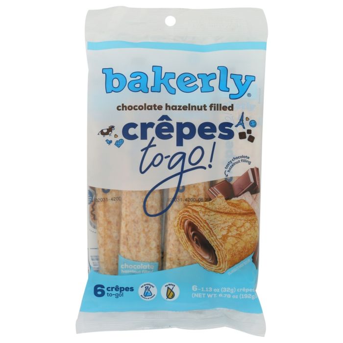 BAKERLY: Crepes Chocolate Filled, 6.78 oz