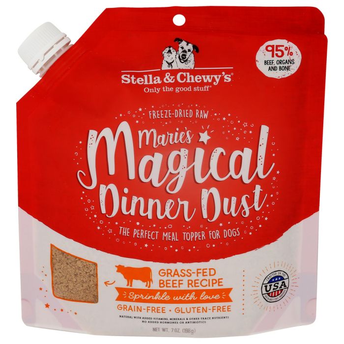 STELLA AND CHEWY'S: Marie’s Magical Dinner Dust Grass-Fed Beef for Dogs, 7 oz