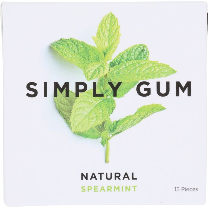 SIMPLY GUM: Natural Spearmint Gum, 15 pc