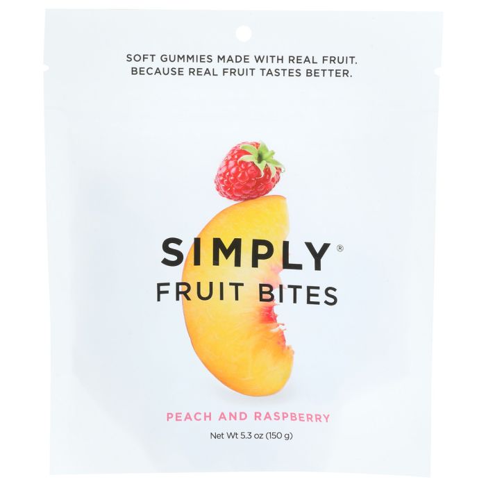 SIMPLYGUM: Bites Fruit Peach Rspbry, 5.3 OZ