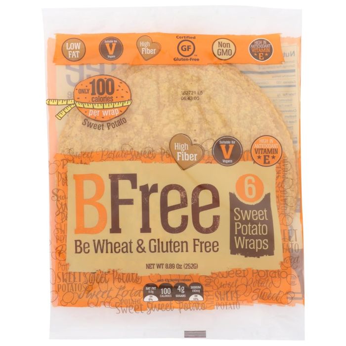 BFREE: Sweet Potato Wraps, 8.89 oz