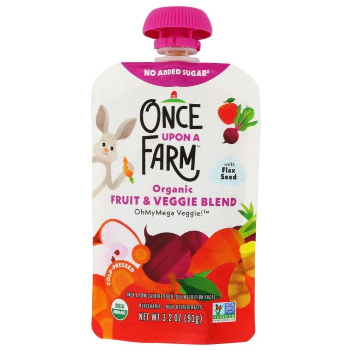 ONCE UPON A FARM: OhMyMega Veggie 7+ Months, 3.2 oz