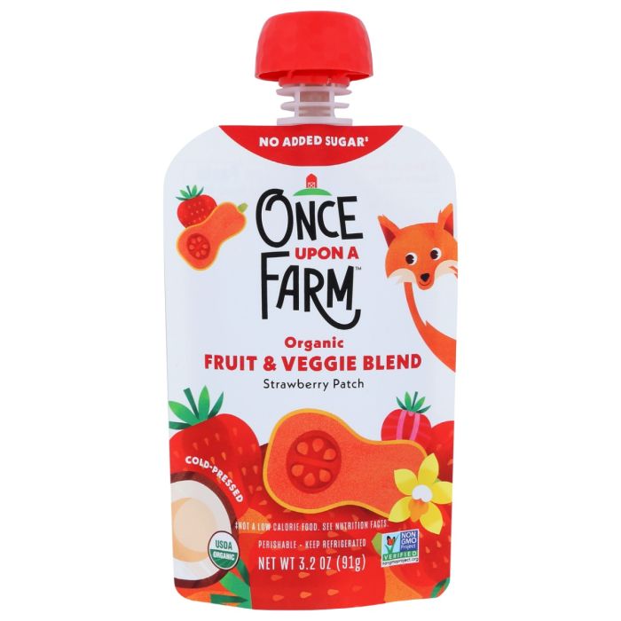 ONCE UPON A FARM: Strawberry Sun Shiny 9+ Months, 3.2 oz