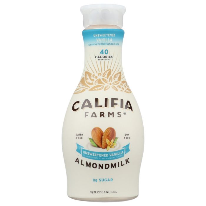 CALIFIA FARMS: Unsweetened Vanilla Almond Milk, 48 oz