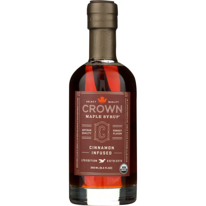 CROWN MAPLE: Cinnamon Infused Maple Syrup, 8.5 fo