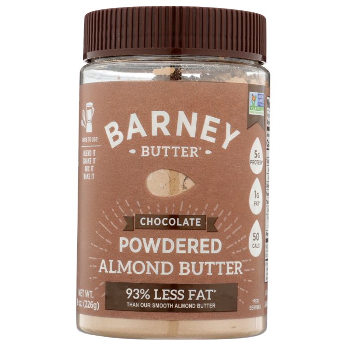 BARNEY BUTTER: Nut Butter Almond Chocolate Powder, 8 oz