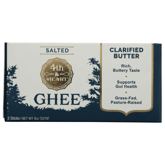 4TH AND HEART: Ghee Butter Sticks Salted, 8 oz