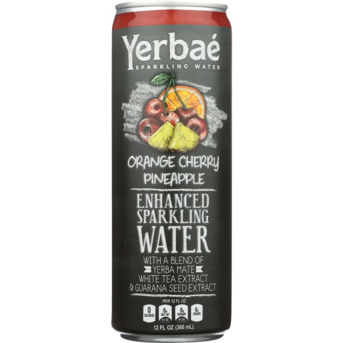 YERBAE: Enhanced Sparkling Water Cherry, 12 fl oz