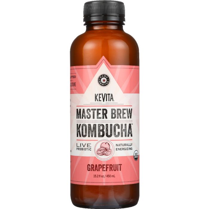KEVITA: Master Brew Organic Grapefruit Kombucha, 15.2 oz