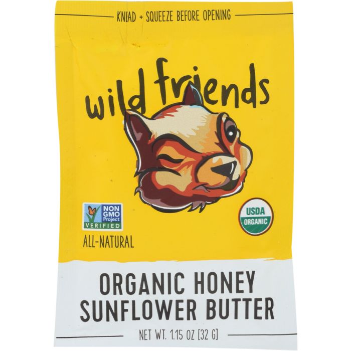 WILD FRIENDS: Organic Sunflower Butter Honey, 1.15 oz