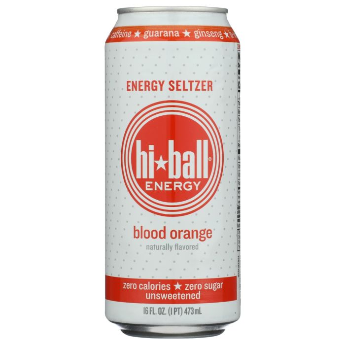 HIBALL: Blood Orange Energy Seltzer, 16 fo