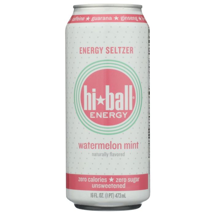 HIBALL: Watermelon Mint Energy Seltzer, 16 fo