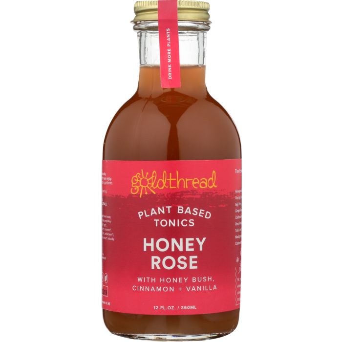 GOLDTHREAD: Plant Based Tonic Honey Rose, 12 oz