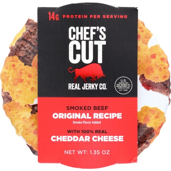 CHEFS CUT: Jerky Smoke Beef Cheddar Cheese, 1.35 oz