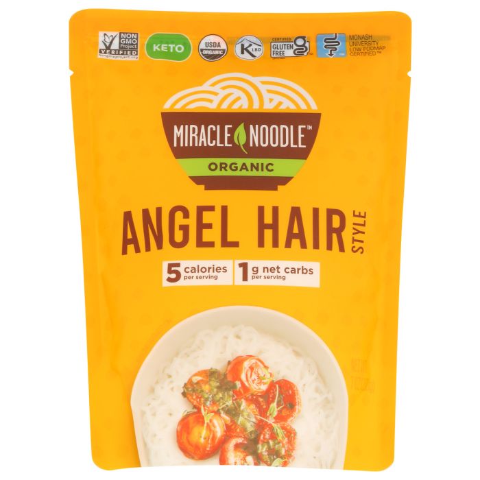MIRACLE NOODLE: Ready To Eat Organic Angel Hair, 7 oz