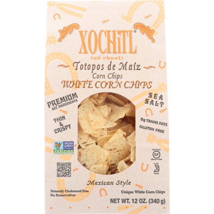 XOCHITL: Organic White Corn Chips, 12 oz