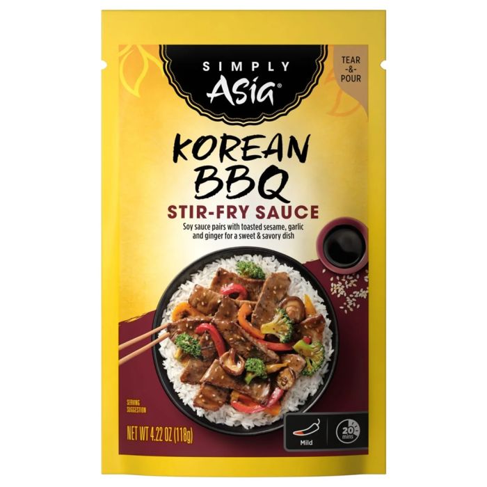 SIMPLY ASIA: Korean BBQ Stir-Fry Sauce, 4.22 oz