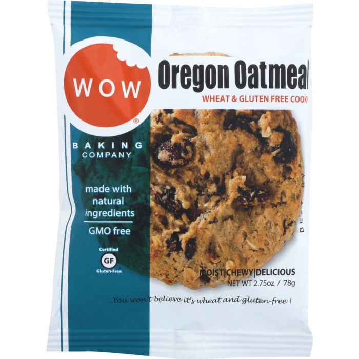 WOW BAKING: Cookie Gluten Free Oatmeal, 2.75 oz