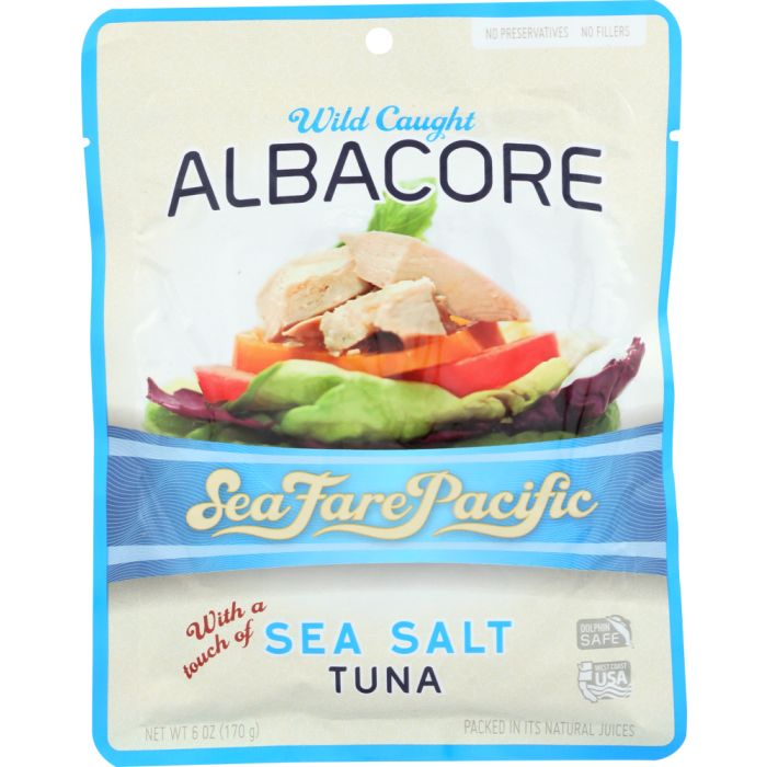 SEAFARE PACIFIC: Albacore Sea Salt Tuna, 6 oz
