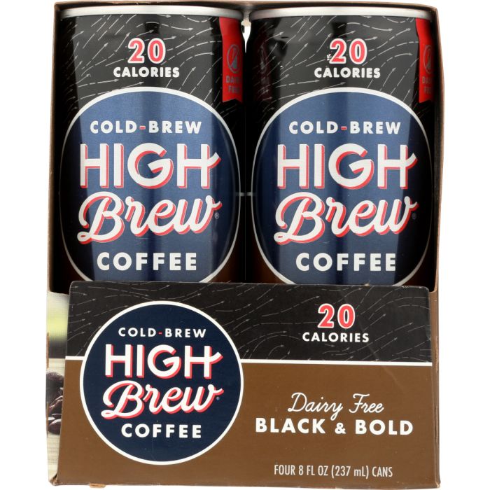HIGH BREW: Coffee Black & Bold 4 Pack, 32 oz