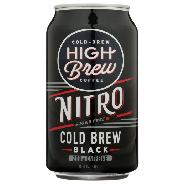 HIGH BREW: Nitro Cold Brew Black Coffee, 10 fo