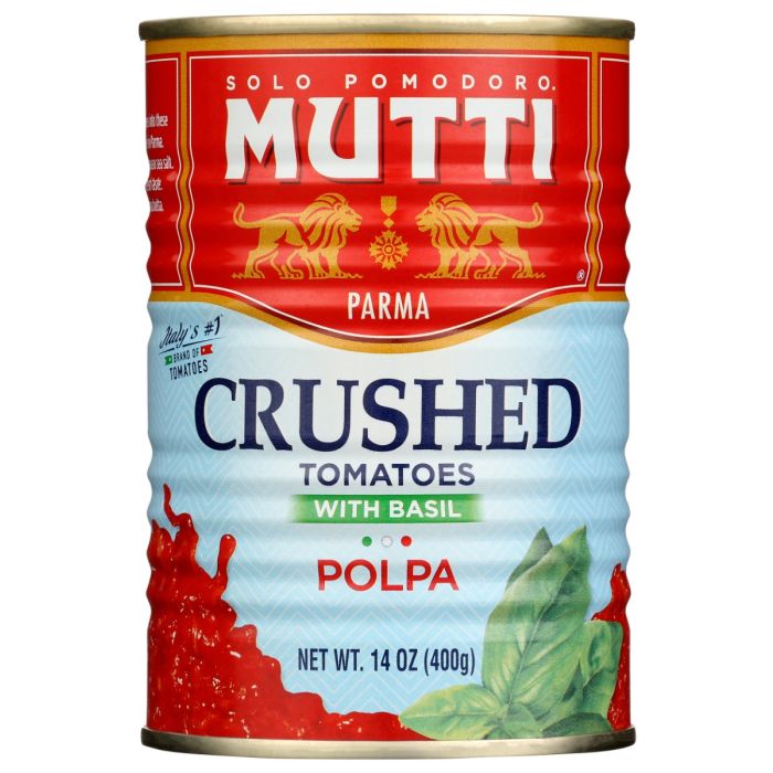 MUTTI: Crushed Tomatoes With Basil, 14 oz