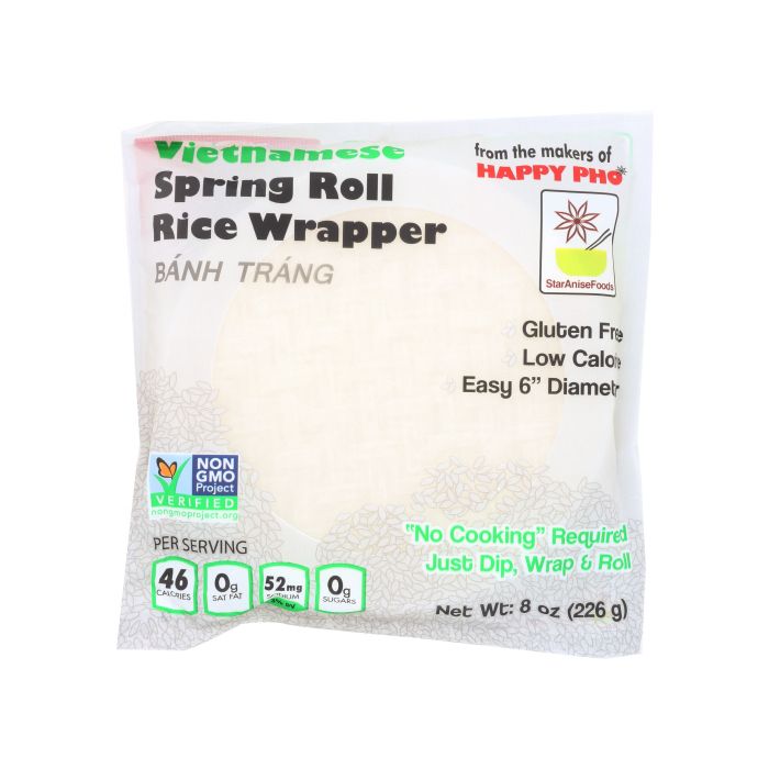 STAR ANISE: Vietnamese Spring Roll Rice Wrapper, 8 oz
