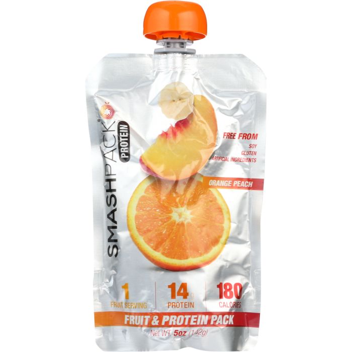 SMASH PACK: Fruit & Protein Orange Peach, 5 oz