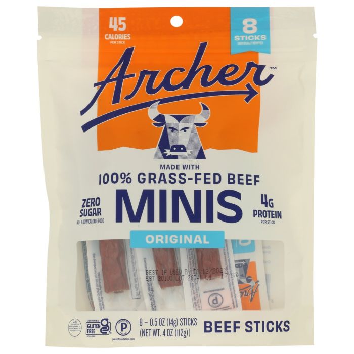 COUNTRY ARCHER: Beef Stick Original Mini, 4 oz