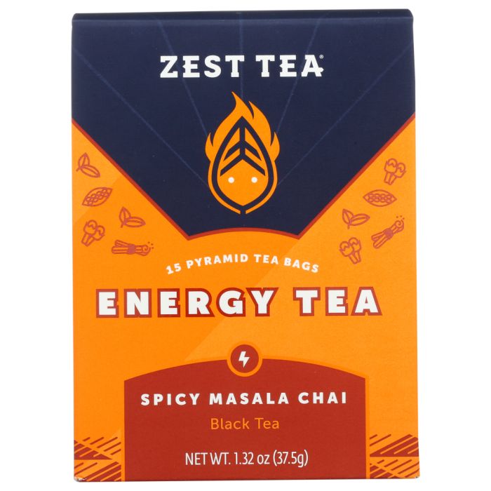 ZEST TEA: Tea Chai Black Spcy Masal, 15 bx