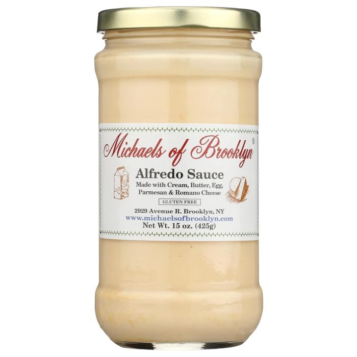 MICHAELS OF BROOKLYN: Alfredo Pasta Sauce, 15 oz