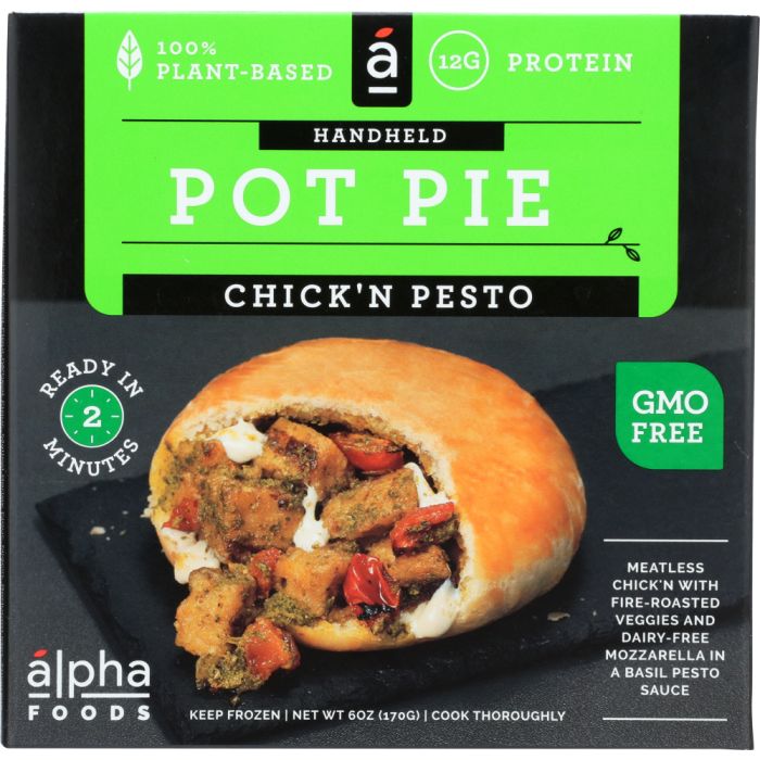 ALPHA FOODS: Pot Pie Pesto Chicken, 6 oz
